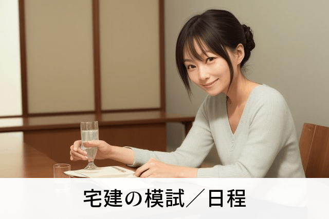 宅建の模試／日程