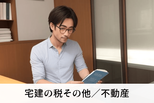 宅建の税その他／不動産